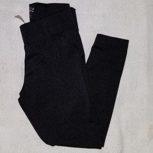 Justice black leggings girl's size 6